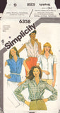 Simplicity 6358 Sewing Pattern, Misses' Shirts, Size 18&20, Uncut, Factory Folded