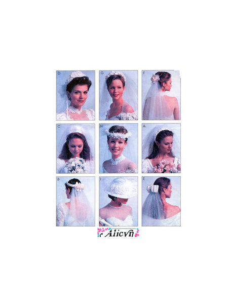 McCall's 7984 Bridal Veils, Headpieces and Hats, Uncut, Factory Folded Sewing Pattern