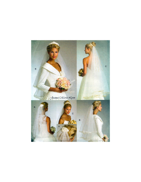 Vogue 8374 Bridal Veils and Headpieces by Joanna Maria Lyon, Uncut, Factory Folded Sewing Pattern