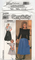 Simplicity 9459 Belle France Childs' Formal Dress in Two Lengths, Uncut, F/Folded Sewing Pattern Size 7-14