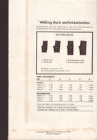 The Look Pack1 Pattern 2, Sewing Pattern, Women's Shorts and Knickerbockers, Size 8-10-12-14-16, Cut, Complete