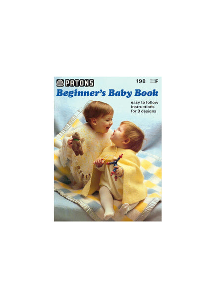 Patons 198 - Beginner's Baby Book 9 Designs Instant Download PDF 16 pages