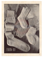 Patons 248 Knitting Patterns For Men's Socks Instant Download PDF 20 pages