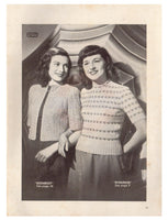 Patons 257 - 40s Knitting Patterns for Womens Sweaters and Cardigans Instant Download PDF 20 pages