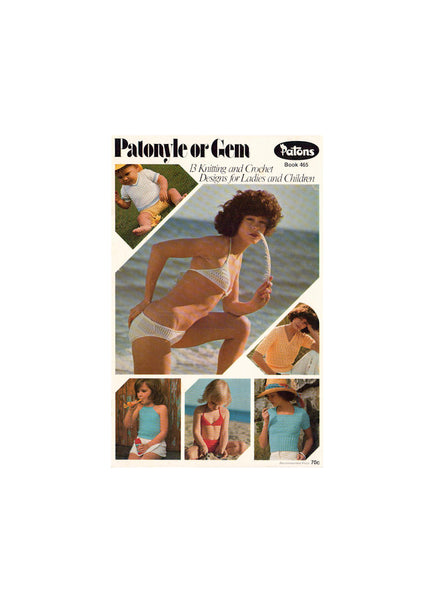 Patons 465 - 70s Knitting and Crochet Designs for Ladies and Children Instant Download PDF 20 pages