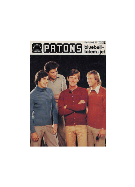 Patons Classic Book 52 - 70s Knitting Patterns for Men Instant Download PDF 36 pages