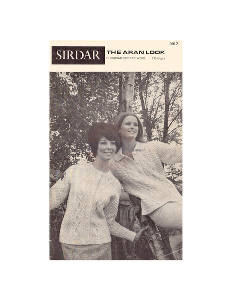 Sirdar 9917 Nine 60s Knitting Patterns for Women, Men and Children - Instant Download PDF 36 pages