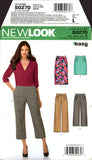 New Look 0270 Wide Leg Pants or Pencil Skirt in Two Lengths, Sewing Pattern Multi Plus Size 8-20
