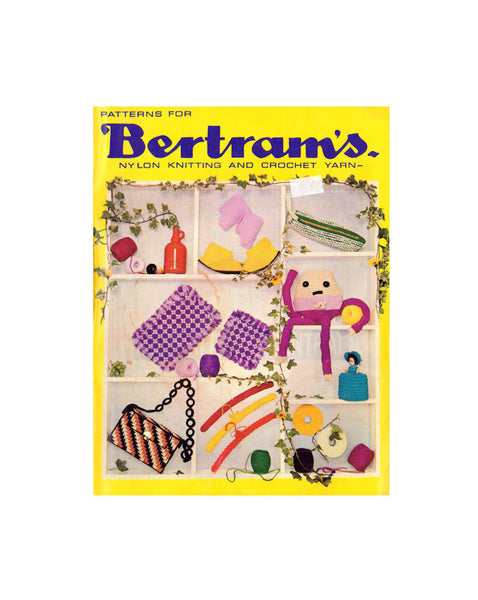 Bertram's 70s Nylon Knitting and Crochet Patterns - Instant Download PDF 16 Pages