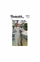 70s Men's Kimono Sleeve Caftan, 38-40 (97-102 cm) or 42-44 (107-112 cm) , Butterick 3383 Vintage Sewing Pattern Reproduction