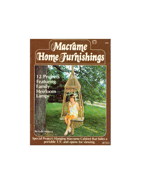 Macrame Home Furnishings - 12 Macrame Projects Instant Download PDF 24 pages