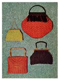 Myart Book 1 Swiss Straw Bags - 60s Knitting and Crocheting Handbag Patterns - Instant Download PDF 16 pages