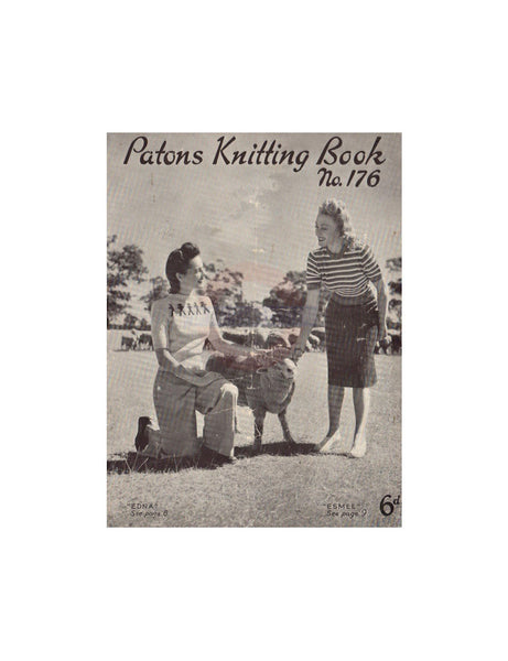 Patons 176 - 40s Knitting Patterns for Women's Clothing Instant Download PDF 20 pages