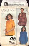 Vogue Maternity Design 2394 Carol Horn Below Hip Length Top with Long or Short Sleeves, Uncut, Factory Folded, Sewing Pattern Size 8
