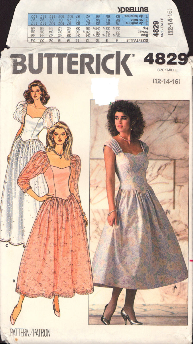 Butterick 4829 Evening, Special Ocassion, Bridesmaid, Bridal, Wedding ...