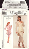 Simplicity 8947 Jessica McClintock for Gunne Sax Peplum Jacket Top and Skirt, Uncut, Factory Folded Sewing Pattern Size 12 or 16
