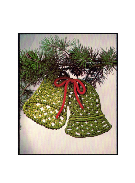 Vintage 70s Macrame Christmas Bells of Joy Pattern Instant Download PDF 3 +3 pages