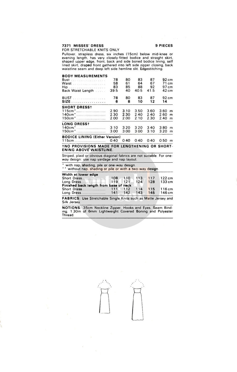strapless sweetheart dress pattern