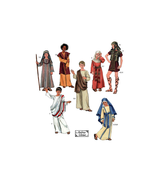 Simplicity 2976 Children's Nativity, Biblical, Roman Costumes, Uncut, Factory Folded Sewing Pattern Multi Size 23-34 Chest