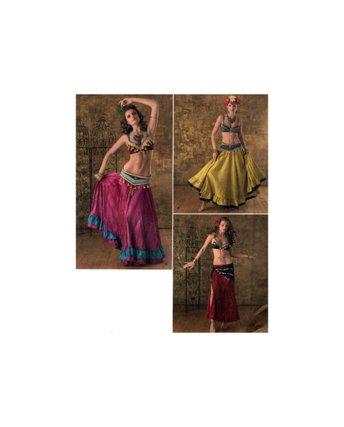 Simplicity 2158 Belly Dancer, Gypsy Costumes, Uncut, Factory Folded Sewing Pattern Multi Size 14-22