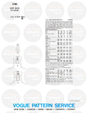 70s Dress in Two Lengths, Sash and Pants, Bust 36" (92 cm) Vogue 1780, Vintage Sewing Pattern Reproduction