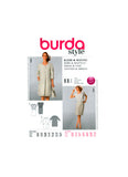 Burda 7060 Mother of the Bride, Formal Cap Sleeved Dress and Coat, Sewing Pattern Multi Plus Size 10-22