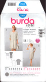 Burda 7060 Mother of the Bride, Formal Cap Sleeved Dress and Coat, Sewing Pattern Multi Plus Size 10-22