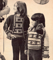 Patons 421 - 70s Knitting Patterns for Children's Twin Set, Jumpers/Sweaters, Smock, Dress and Cap Instant Download PDF 20 pages