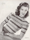Patons 240  Scottish Fair Isles - 40s Knitting Patterns for Women Instant Download PDF 36 pages