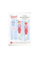 Simple Sew 002 Sewing Pattern, Blouse and Skirt, Size UK 8-18, Uncut, Factory Folded