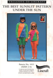 Lincraft 1013/1014 Unisex Adult / Teen or Child UVP Activewear: Long or Short Sleeve Tops, Leggings and Shorts, Uncut, F/Folded, Sewing Pattern Size XS-M
