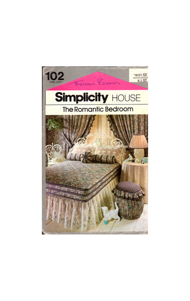 Simplicity 102 Sewing Pattern Bedroom items Uncut Factory Folded