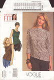 Vogue 1049 Sewing Pattern, Top, Size 32-55", Uncut, Complete
