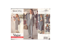 Vogue 1087 Sewing Pattern Tamotsu Women's Jacket, Dress, Top, Skirt And Pants Size 14-16 Cut, Complete