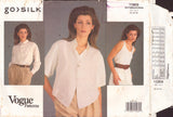 Vogue 1089 Sewing Pattern, Top, Vest, Shirt, Size 12, Cut, Complete