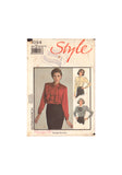 Style 1094 Sewing Pattern, Blouse with Detachable Jabot or Neck, Size 14, Neatly Cut, Complete