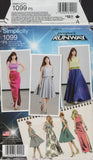 Simplicity 1099 Sewing Pattern Tops Skirts Size 12-20 Uncut Factory Folded