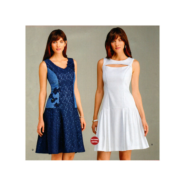 Simplicity 1103 Dress with Bodice and Skirt Variations, Uncut, Factory Folded, Sewing Pattern Size 6-14
