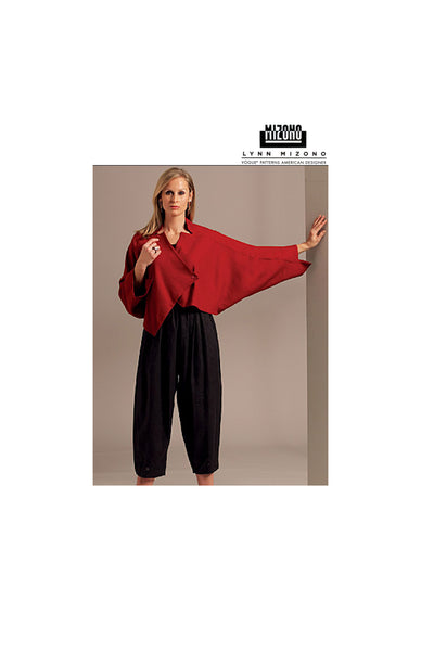 Vogue 1113 Mizono Batwing Jacket and Harem Pants, Uncut, F/Folded, Sewing Pattern Plus Size 16-24