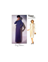 Vogue 1117 Jerry Silverman A-line Dress with Draped Front Panel, Uncut, F/Folded, Sewing Pattern Size 12