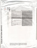 Vogue 1142 Issey Miyake Pleated Top and Fitted Pants, Neatly Cut, Sewing Pattern Size (see description)