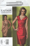 Vogue 1182 Cocktail Dress with Shawl Collar, Uncut, Factory Folded, Size 18-22