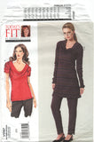 Vogue 1197 Sandra Betzina Cowl Neck Tops and Close Fitting Pants, Uncut, F/Folded, Sewing Pattern Size 32-55