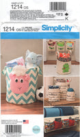 Simplicity 1214 Novelty Organizers for Various Rooms, Uncut, Factory Folded Sewing Pattern