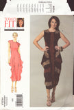 Vogue 1234 Sewing Pattern, Dress, Bust Size 32"-55", Cut Apart