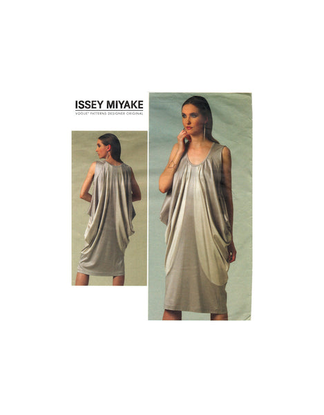 Vogue 1238 Issey Miyake Loose Fitting Draped Dress, Uncut, F/Folded, S Patterns Central Vogue 1238 Issey Miyake Loose Fitting Draped Dress, Uncut, F/Folded, S Patterns Central