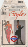 Style 1244 Carolina Herrera Evening Dress in Two Lengths, Cut, Complete, Size 12