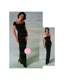 Vogue 1244 Halter or Slightly Off the Shoulder Evening Dress, Uncut, Factory Folded, Size 12