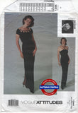 Vogue 1244 Halter or Slightly Off the Shoulder Evening Dress, Uncut, Factory Folded, Size 12