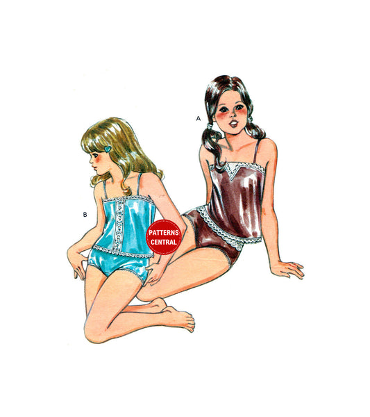 Kwik Sew 1273 Girls' Camisole and Panties, Uncut, Factory Folded Sewing Pattern Size 41-50 (104-127 cm)